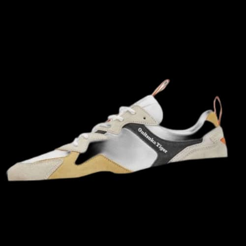 Onitsuka Tiger Pleaker Shoes 'White Beige Yellow'