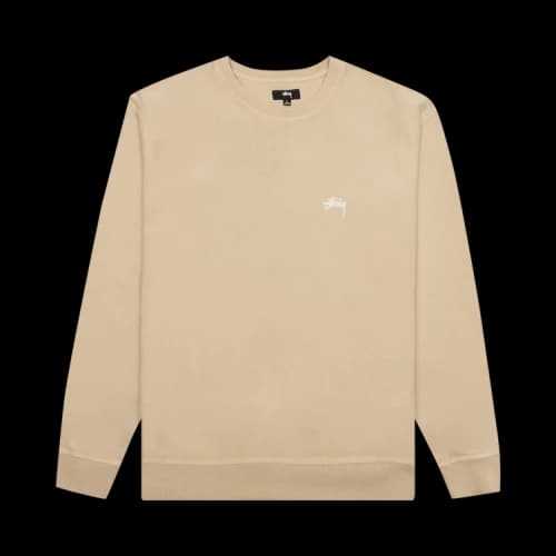 Stussy Stock Logo Crew 'Beige'