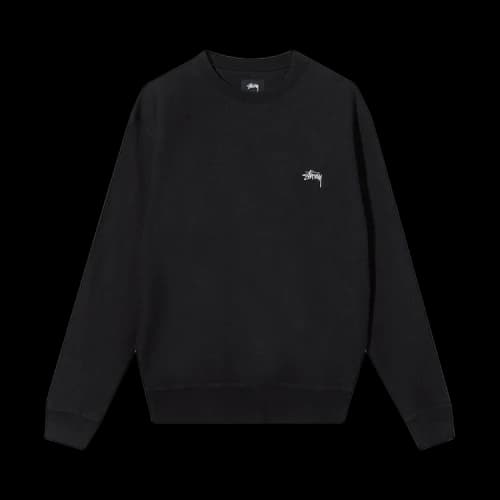 Stussy Stock Logo Crew 'Black'