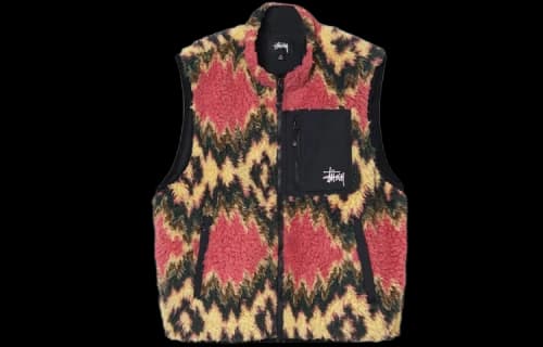 Stussy Fillmore Sherpa Vest 'Mustard'