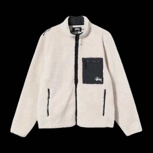 Stussy Venus Jacquard Sherpa Jacket 'Natural'