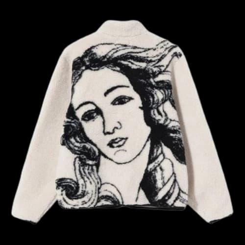 Stussy Venus Jacqrd Sherpa Jacket 'Creamy'
