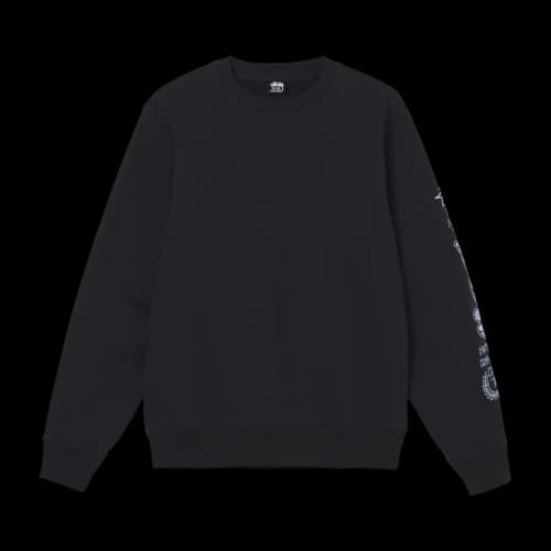 Stussy Venus Embroidered Crew 'Black'
