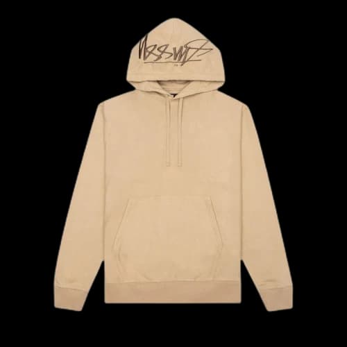 Stussy Hood Embroidered Hoodie 'Beige'