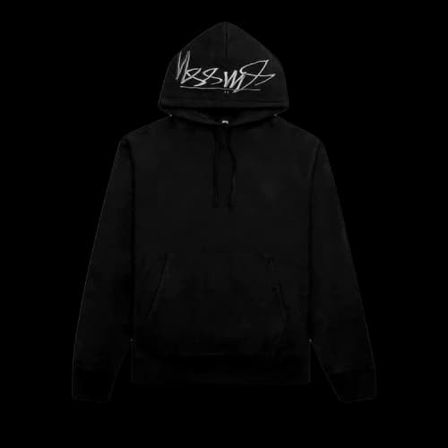 Stussy Hood Embroidered Hoodie 'Black'