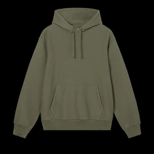 Stussy Hood Embroidered Hoodie 'Olive'
