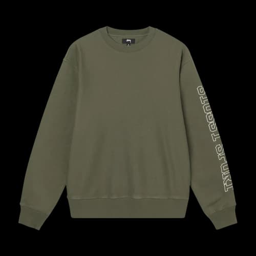 Stussy Sport Applique Crew 'Olive'