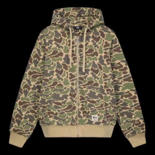 Stussy Camo Double Face Zip Hoody Jacket 'Camo'