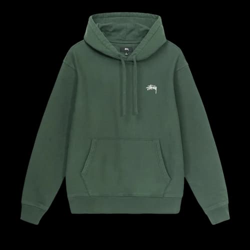 Stussy Stock Logo Hood 'Forest'