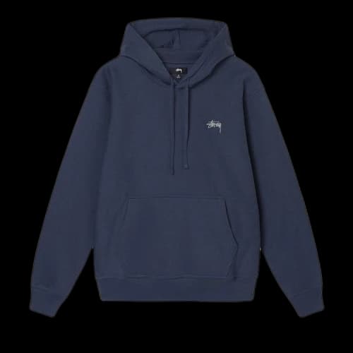 Stussy Overdyed Stock Logo Hoodie 'Navy'