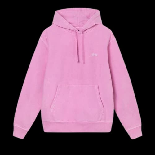 Stussy Overdyed Stock Logo Hoodie 'Pink'