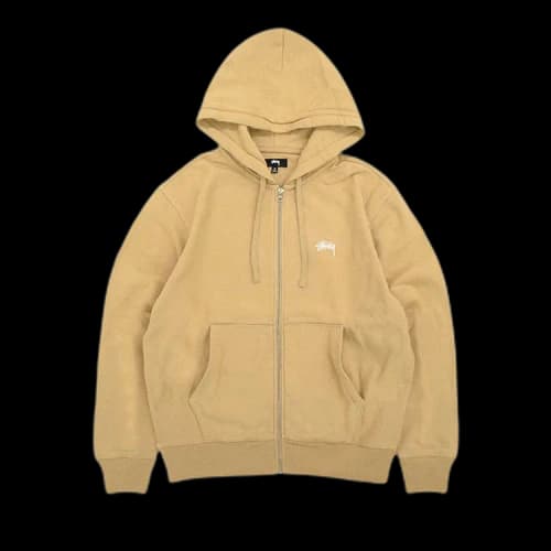Stussy Stock Logo Zip Hood 'Tannin'