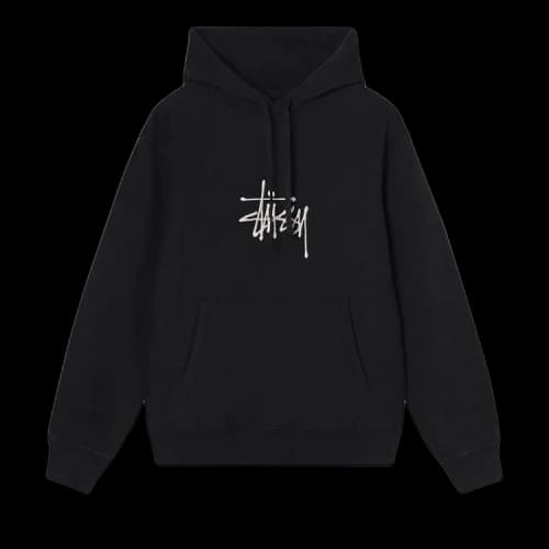 Stussy Basic Applique Hoodie Black