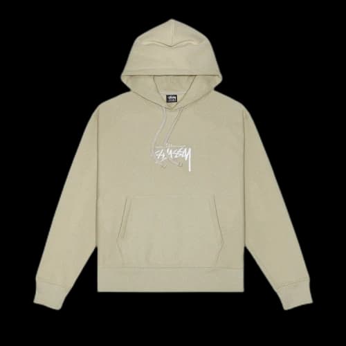Stussy Stock Logo Appliqué Hood 'Khaki'