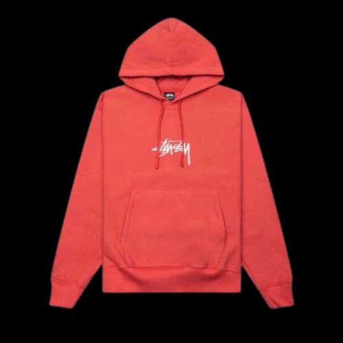 Stussy Stock Logo App. Hoodie Pepper