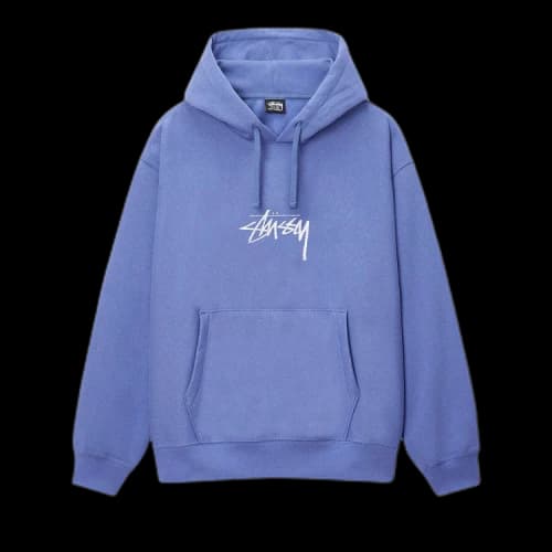 Stussy Stock Logo Appliqué Hoodie 'Storm'