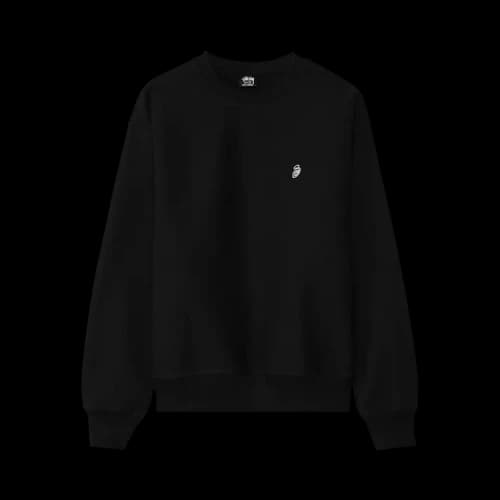Stussy Swirl Appliqué Crew 'Black'