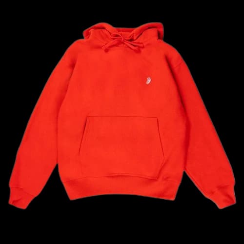Stussy Swirl Appliqué Hoodie 'Red'