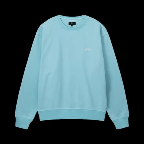 Stussy Overdyed Stock Logo Crew 'Blue'