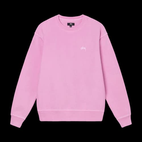 Stussy Overdyed Stock Logo Crew 'Pink'