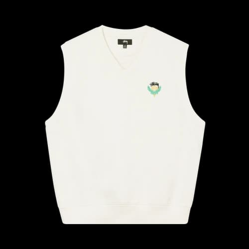 Stussy Fleece Vest 'Bone'