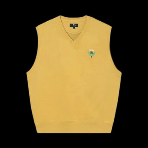 Stussy Fleece Vest 'Yellow'