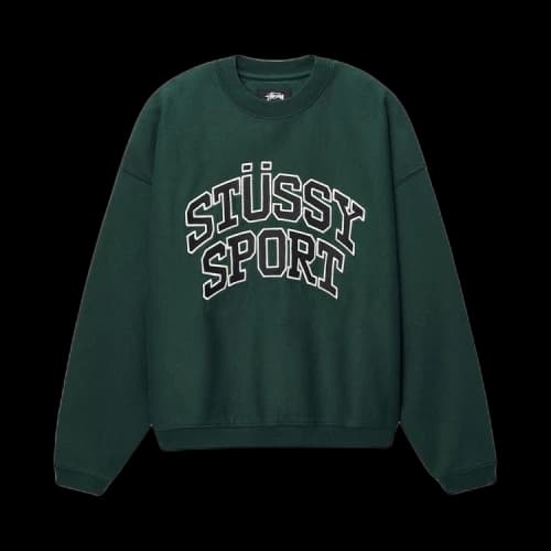 Stussy Sport Relaxed Oversized Crew 'Pine'