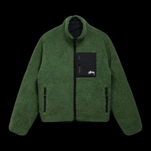 Stussy 8 Ball Sherpa Jacket 'Green'