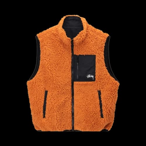 Stussy Sherpa Vest 'Orange'