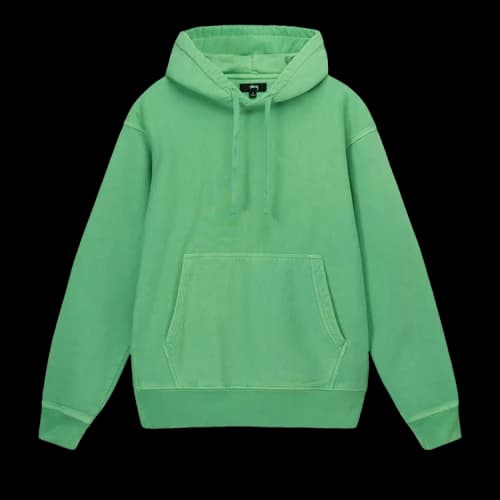 Stussy Pigment Dyed Fleece Hoodie Green