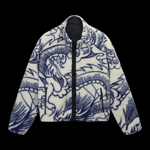 Stussy Dragon Sherpa Jacket 'Natural'