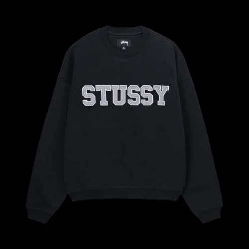 Stussy Relaxed Oversized Crew 'Black'