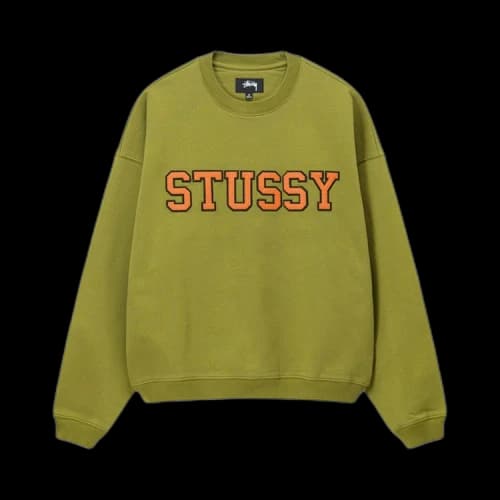 Stussy Relaxed Oversized Crew 'Green'