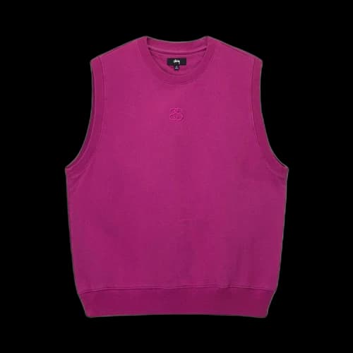 Stussy Ss-Link Fleece Vest 'Magenta'