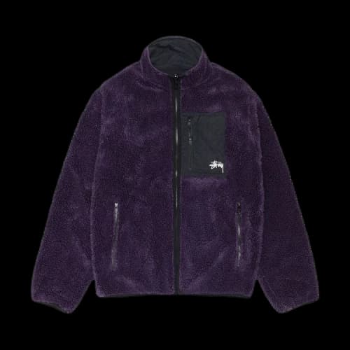 Stussy Sherpa Reversible Jacket Purple