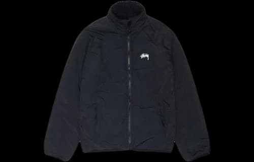 Stussy Sherpa Reversible Jacket Burgundy