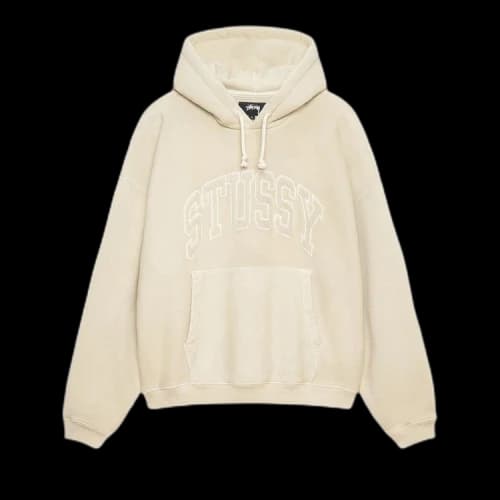 Stussy Embroidered Relaxed Hoodie Sand