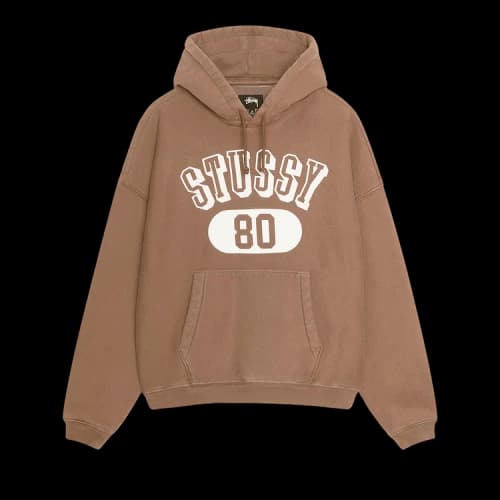 Stussy 80 Relaxed Hoodie Brown