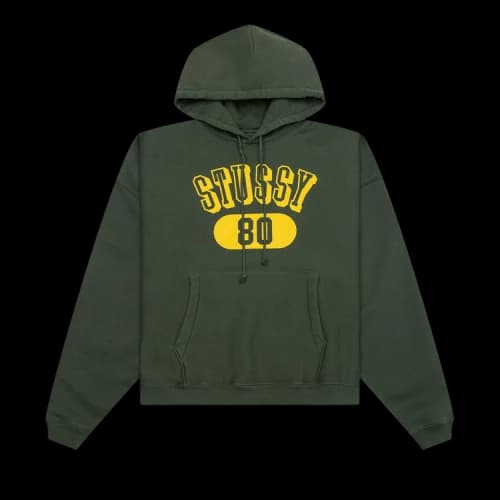 Stussy 80 Relaxed Hoodie Pine