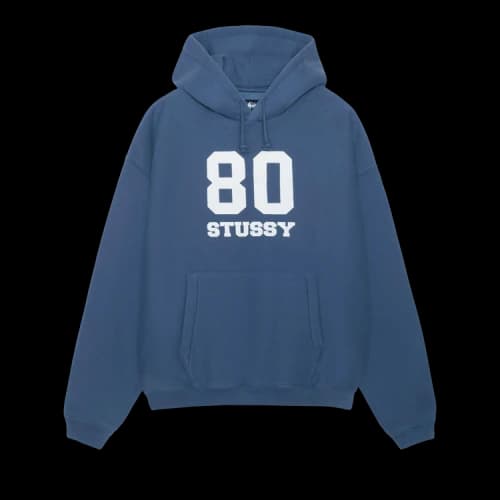 Stussy 80 Relaxed Hoodie Blue