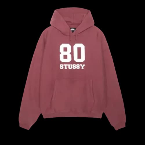 Stussy 80 Relaxed Hood 'Oxblood'