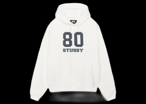 Stussy 80 Relaxed Hoodie Off White