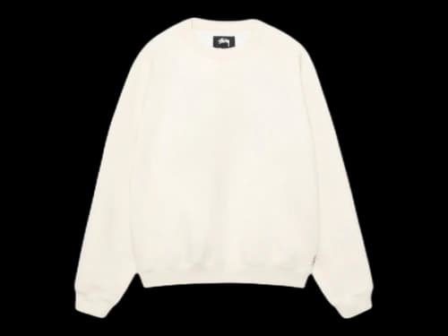 Stussy Fleece Raglan Crew Natural
