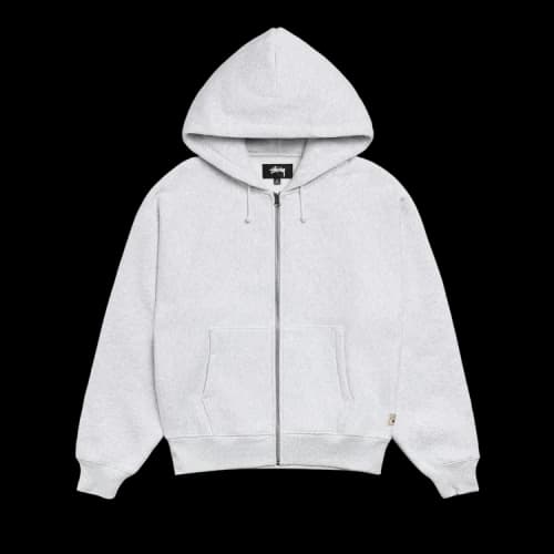 Stussy Raglan Zip Hoodie 'Ash Heather'