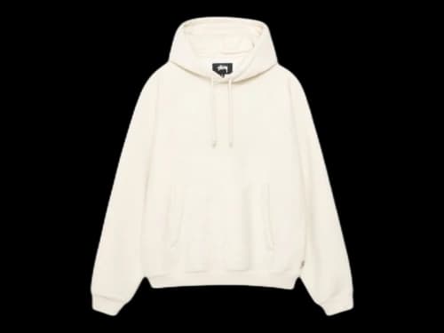 Stussy Fleece Raglan Hoodie Natural