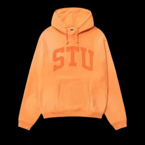 Stussy Stu Appliqué Hoodie 'Orange'