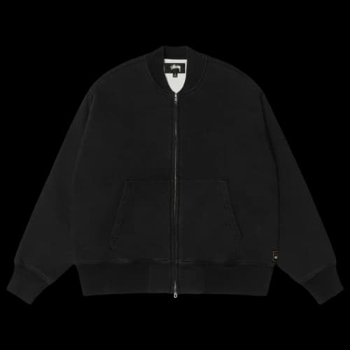 Stussy Thermal Lined Fleece Zip 'Black'