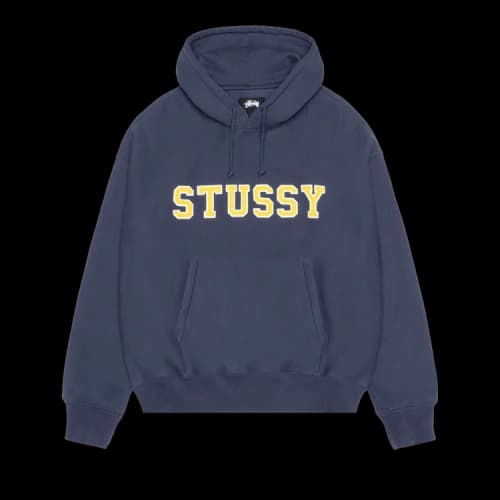 Stussy Felt Applique Hoodie Navy