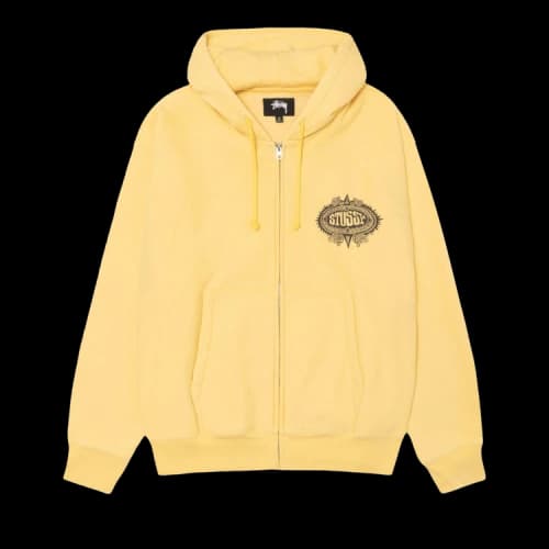 Stussy Mantra Zip Hoodie 'Yellow'