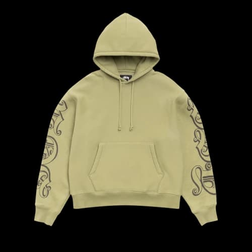 Stussy Motif Print Hoodie Moss